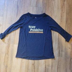 Cato Stay Positive Long Sleeve Shirt